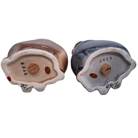 Stanley & Livingston Explorer Cannibal Cauldron Salt Pepper Shakers, Vintage Jap - Picture 4 of 5